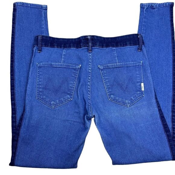 MOTHER Colorblock Looker Geometric Lies Jeans Size 29 - Picture 6 of 8